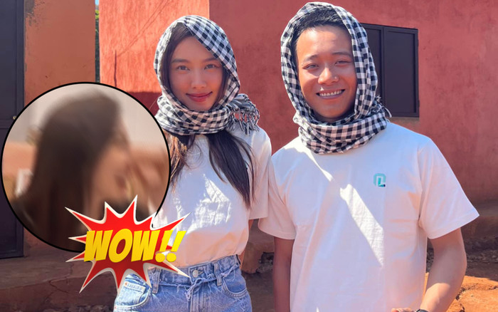 Thùy Tiên bối rối khi được Quang Linh Vlog hát tỏ tình trên sóng livestream Ảnh 2