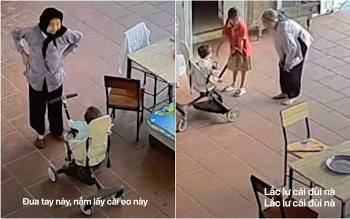 Clip khoảnh khắc cụ bà múa hát bài thiếu nhi cùng các cháu cực dễ thương: 'Ồ sao bé không lắc' Ảnh 2