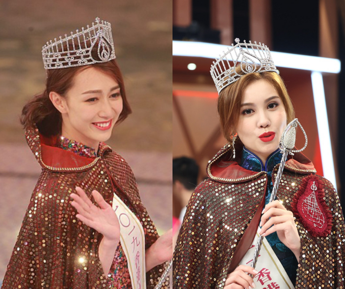 Hoàng Gia Văn (trái) thể hiện khó chịu đối với đàn em Tống Uyển Dĩnh (phải)