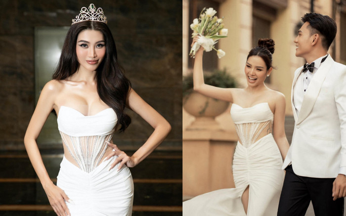 Á hậu Quỳnh Châu 'đụng hàng' Phương Trinh Jolie: Khoe vòng eo con kiến quyến rũ Ảnh 2