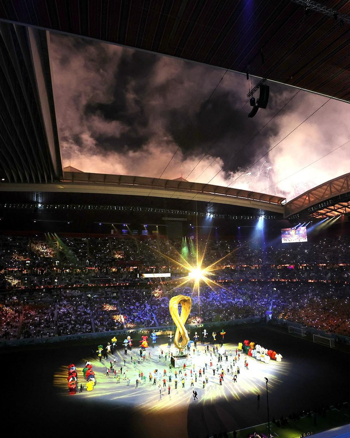 Lễ khai mạc World Cup 2022 rất hoành tráng. Ảnh: FIFA