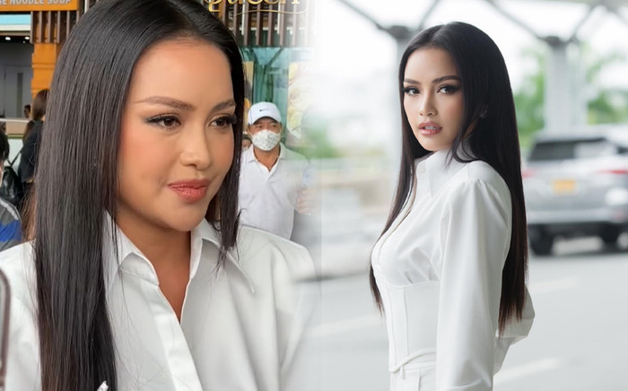 Ngọc Châu tự tin trả lời phỏng vấn bằng tiếng Anh tại sân bay: Năm nay không thắng thì năm nào nữa? Ảnh 2