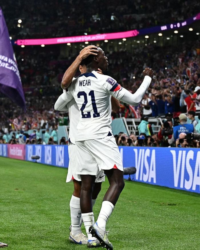 Tuyển Mỹ có bàn thắng mở tỷ số ở phút 36 nhờ công của Timothy Weah. Ảnh: FIFA