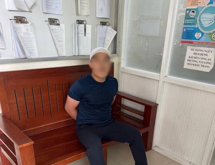 Đối tượng Đ.Q.L (27 tuổi, là dân địa phương). (Ảnh: PC08).