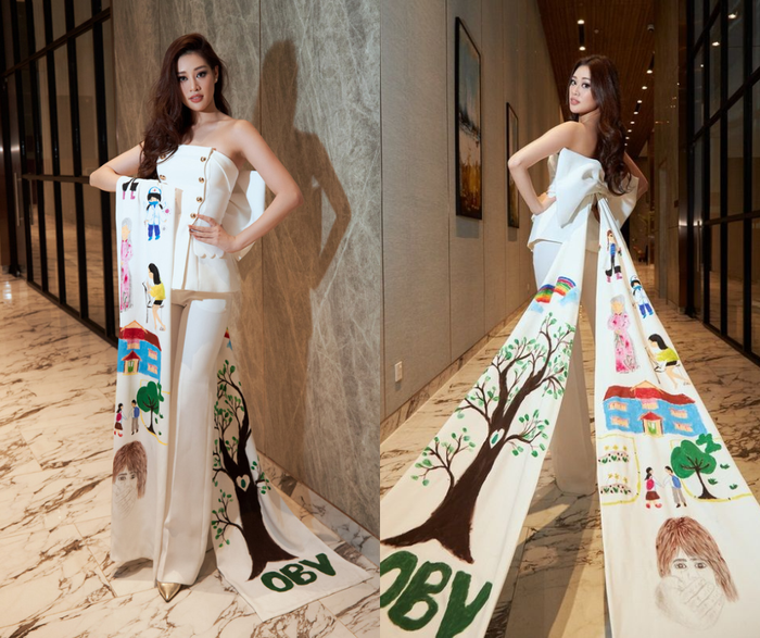 Không cần bộ cánh quá cầu kỳ - cao sang, Khánh Vân vẫn chiếm được thiện cảm từ BGK Miss Universe lẫn cộng đồng sắc đẹp tại quê nhà.