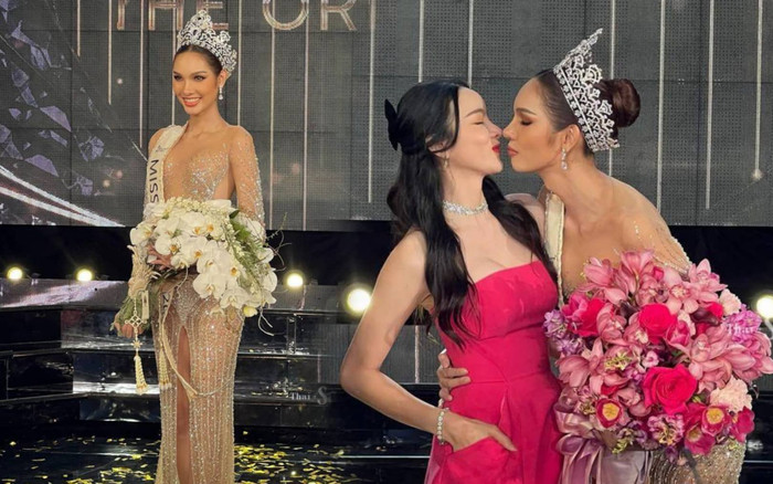 Tân Hoa hậu Chuyển giới Thái Lan bất ngờ hôn bạn gái ngay trên sân khấu đăng quang Ảnh 2