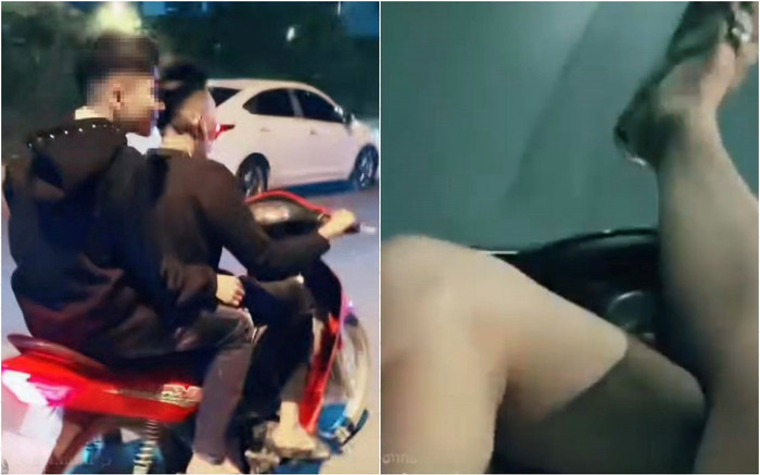 Xử lý thiếu niên điều khiển xe máy bằng chân rồi quay clip ra oai Ảnh 2