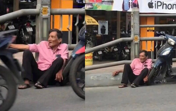 Khán giả xót xa khi chứng kiến cảnh diễn viên Thương Tín quần áo xộc xệch ngồi thất thần trên đường phố Ảnh 2