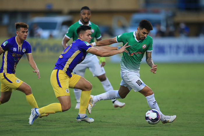 Tuy nhiên, Bình Định FC không thể ghi bàn ở hiệp 1. Ảnh: VPF