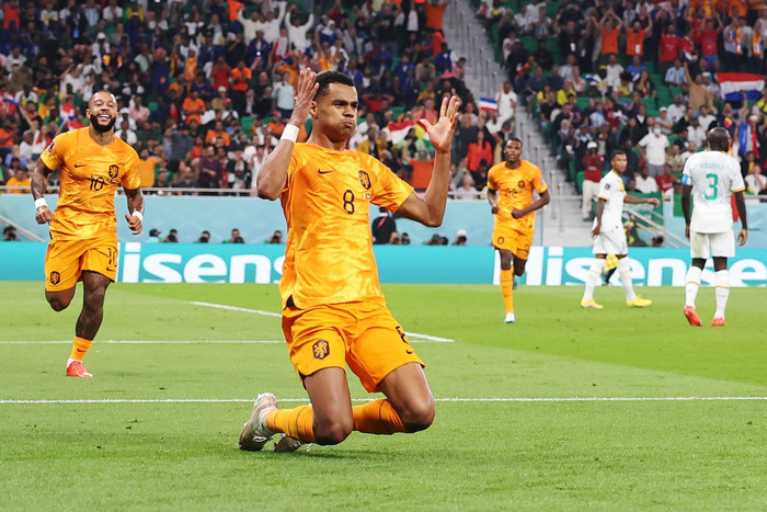 Gakpo mở tỷ số cho Hà Lan ở phút 26.