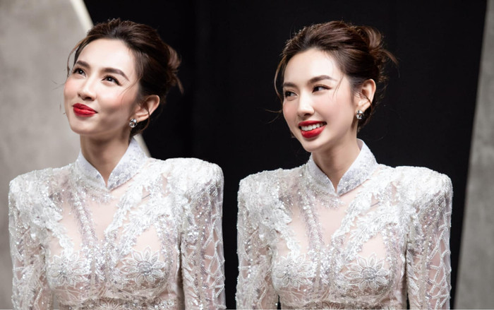 Hoa hậu Thùy Tiên thuần thiết trong áo dài trắng, fan bình luận: 