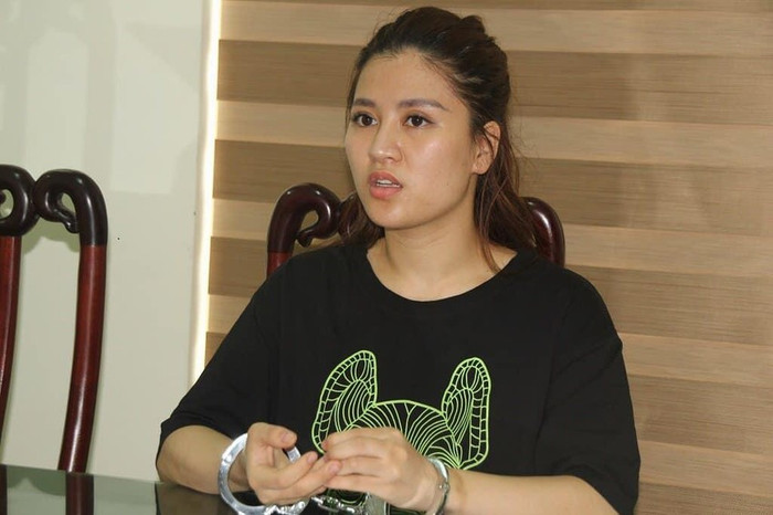 Âu Thị Thanh Hằng tại thời điểm bị bắt