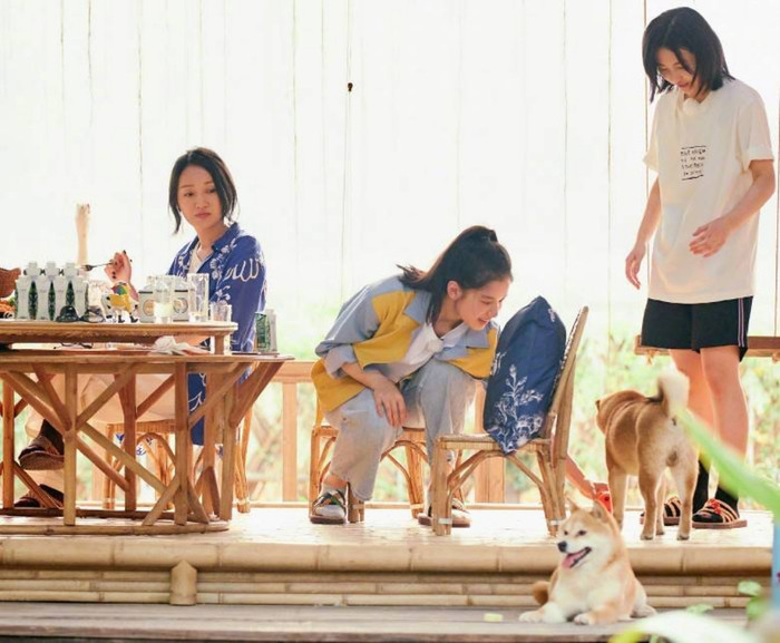 Trương Tịnh Nghi (ở giữa) tham gia show cùng Châu Tấn.
