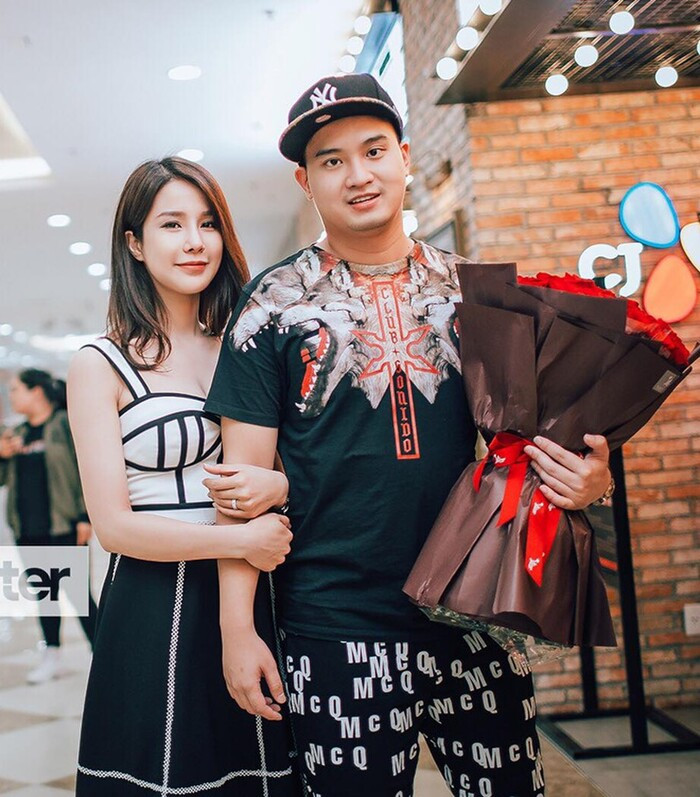 Diệp Lâm Anh và thiếu gia Đức Phạm thuở còn mặn nồng bên nhau.