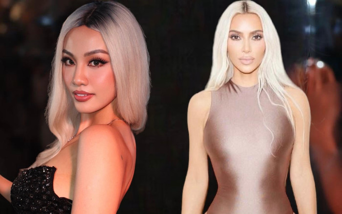 Á hậu Thủy Tiên nổi bật cùng 'tóc bạc phơ', fan ngỡ chị em sinh đôi của Kim Kardashian Ảnh 2