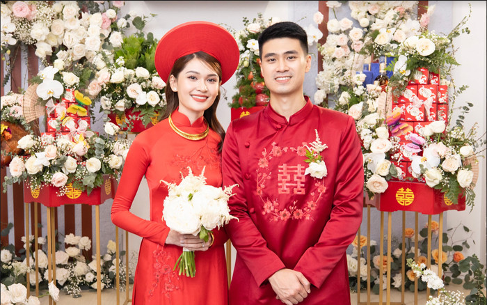 Á hậu Thùy Dung rạng rỡ bên chồng trong ngày cưới, dàn phù dâu 'cực xịn' chúc phúc cặp đôi Ảnh 2