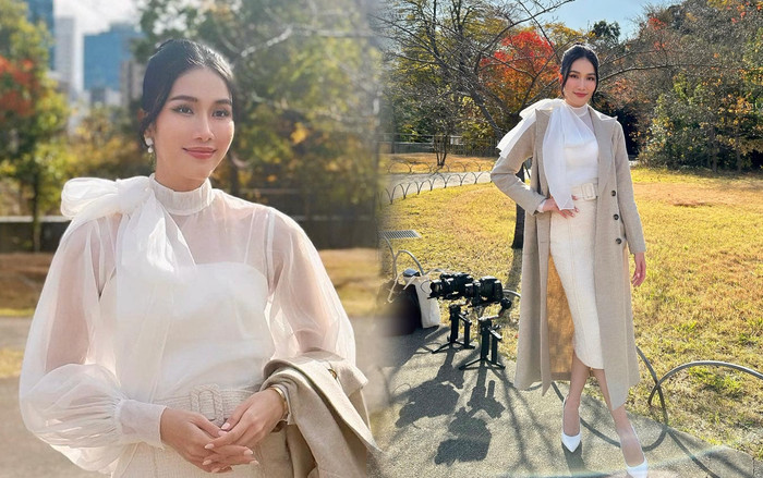 Gu ăn mặc '10 điểm' của Phương Anh tại Miss International 2022: Diện áo xuyên thấu vẫn sang xịn Ảnh 2