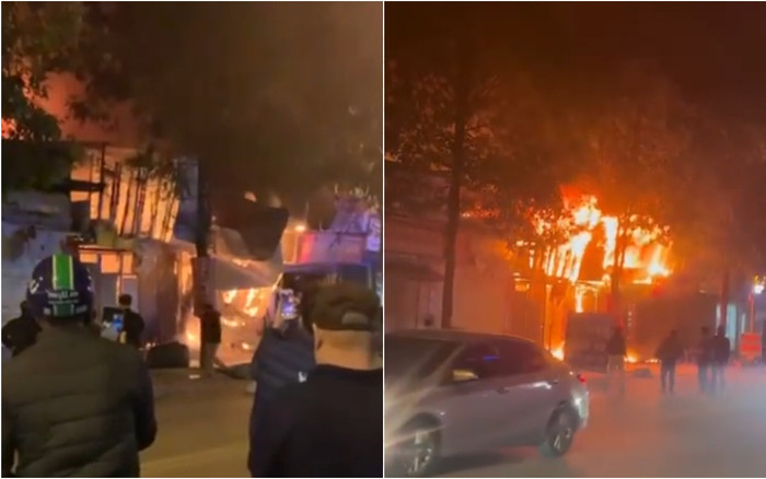 Hà Nội: Cháy lớn bùng phát và lan rộng sang nhiều kiot lân cận ở Văn Phú Ảnh 2