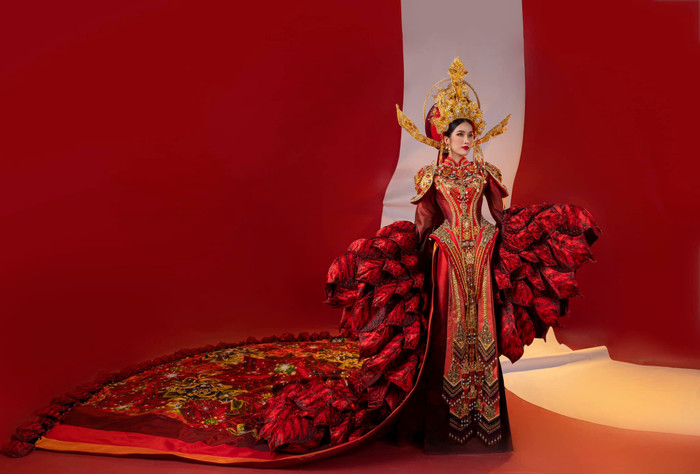 'Hoa trạng nguyên' của Phương Anh lộ diện, fan gật đầu lia lịa: Trao giải Best National Costume liền đi Ảnh 1