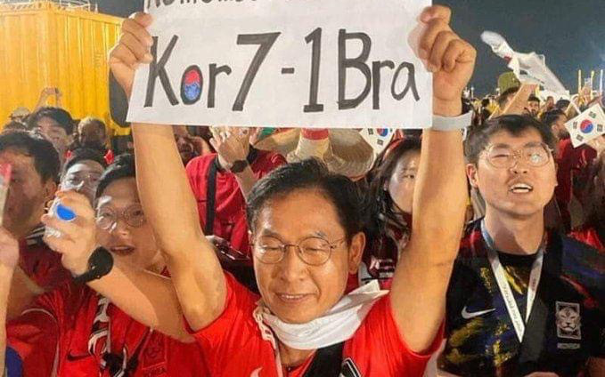 CĐV Hàn Quốc kỳ vọng thắng Brazil 7-1, Son Heung-min hết khóc vì thua 1-4 Ảnh 2