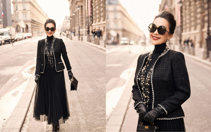 Nữ hoàng ảnh lịch Diễm My ăn mặc thời thượng ở tuổi 60, dạo phố Paris thu hút mọi ánh nhìn Ảnh 2