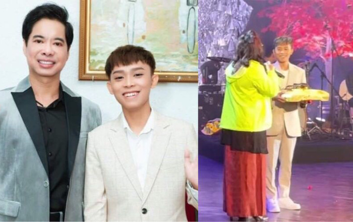 Được fan tặng vàng ngay trên sân khấu, phản ứng của Hồ Văn Cường lộ rõ tính cách con người thật Ảnh 2