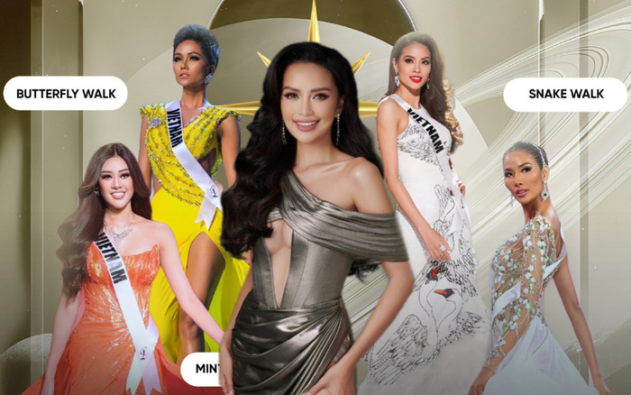 4 kiểu catwalk của 'chị em Hoàn vũ' mà Ngọc Châu nên dắt túi, fan hốt hoảng: Ủa - Kim Duyên đâu? Ảnh 2