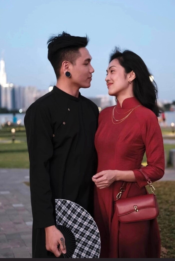 MC Misoa và bạn trai.