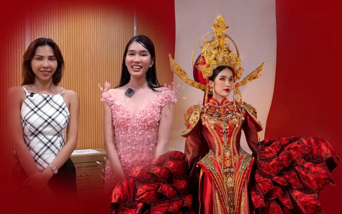 Minh Triệu dặn dò Phương Anh: Em phải đánh hông mạnh lên, phần tà Hoa trạng nguyên nên bung ra để tạo nét Ảnh 2