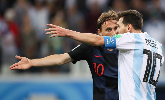 Messi từng thua Croatia của Luka Modric cách biệt 0-3 ở World Cup 2018. Ảnh: Reuters