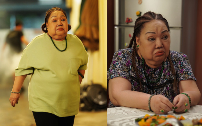 NSND Ngọc Giàu lên đồ xì tin, búi tóc Na Tra trong phim của Trấn Thành Ảnh 2