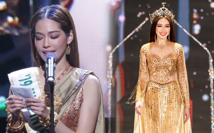 Đương kim Miss International cầm giấy đọc tiếng Nhật, netizen nhớ đến màn 'bắn' 4 thứ tiếng của Thùy Tiên Ảnh 2