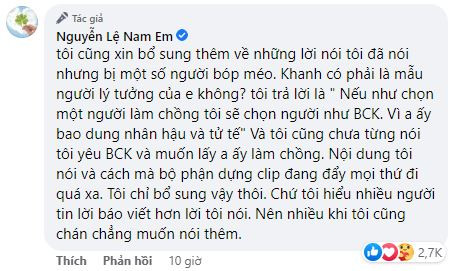 Màn đính chính của người đẹp đã nhận về sự đồng tình từ một bộ phận khán giả