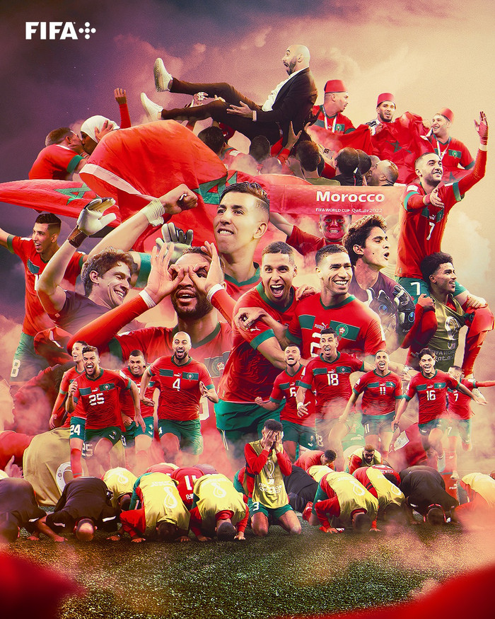 Morocco đang chơi thứ bóng y chang tuyển Pháp ở World Cup 2022 và người hùng tuyển Morocco - HLV Regragui sinh ra ở Pháp.