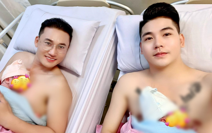 Bị mỉa mai trước giây phút 'da kề da' bên 2 con mới sinh, diễn viên Hà Trí Quang và bạn trai đáp trả gắt Ảnh 2