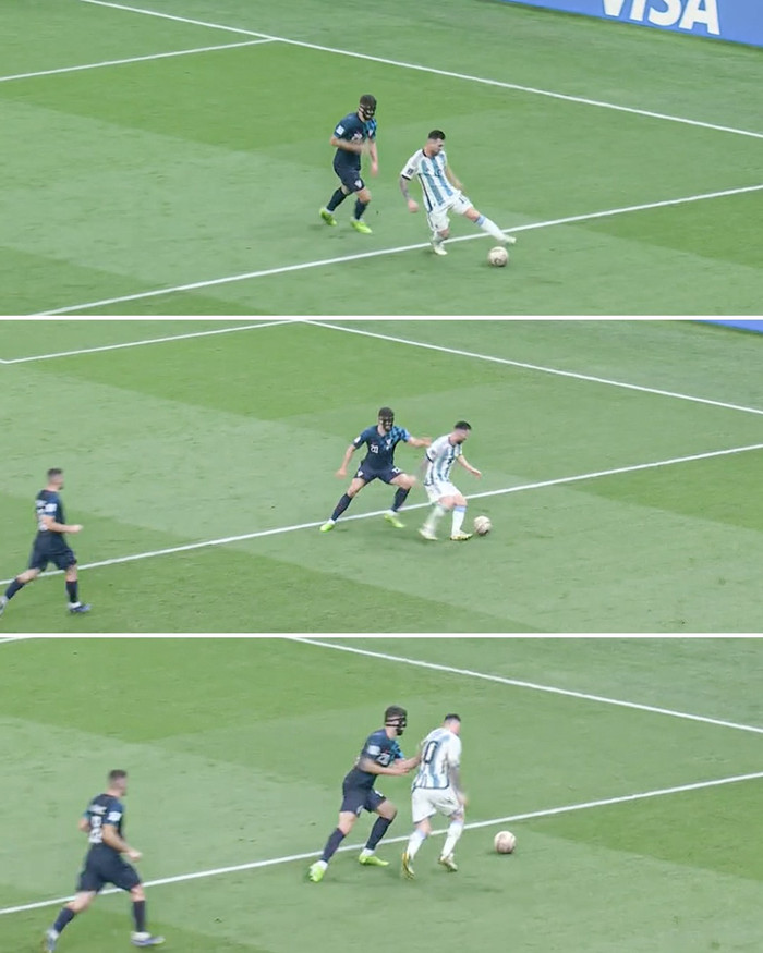 Gvardiol - trung vệ trẻ 20 tuổi bị Messi qua mặt trở thành chủ đề gây sốt ở World Cup 2022. 