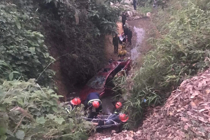 Hiện trường vụ tai nạn. (Ảnh: VOV)