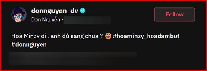 Hòa Minzy bất ngờ bị một nam ca sĩ nhắc thẳng tên trên mạng xã hội, chất vấn: 'Anh đủ sang chưa?' Ảnh 3
