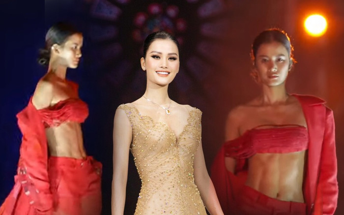 Top 5 Hoa hậu Hoàn vũ Việt Nam - Hương Ly lộ múi 'cuồn cuộn', fan nghi vấn: Nhìn giống phẫu thuật quá Ảnh 2