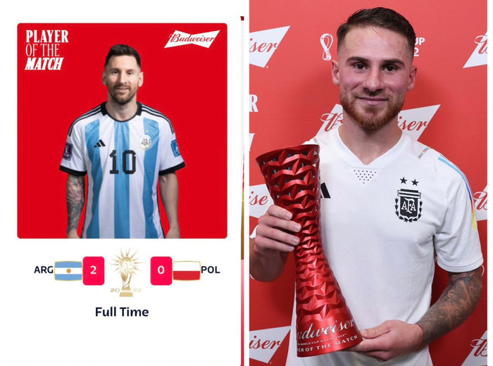 Messi không nhận giải bởi anh thừa nhận “Mac Allister rất xứng đáng nhận giải thưởng”.