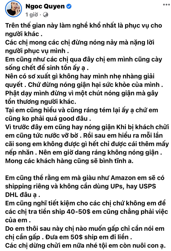 Ngọc Quyên cầu xin khách hàng ngừng chửi, tiết lộ phải 'cày sống chết' để sinh tồn nơi đất khách Ảnh 2