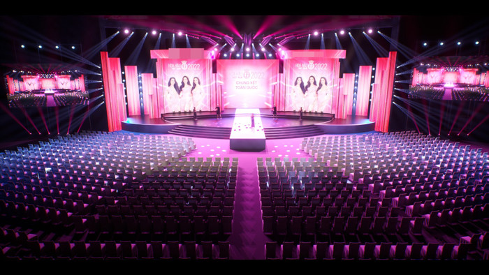 Sân khấu nhuộm màu hồng tại chung kết Hoa hậu Việt Nam: Đỗ Hà đã sẵn sàng quẫy cùng Top 35 Ảnh 5