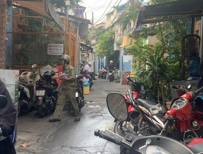 Con hẻm nơi xảy ra vụ việc. Ảnh: CAND