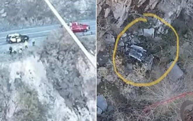 Ô tô lao đầu xuống hẻm núi, cặp đôi xoay 180 độ vẫn sống sót thần kỳ Ảnh 2