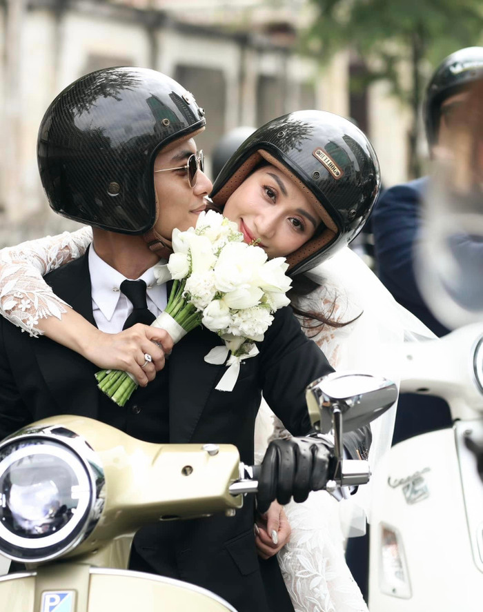 Vợ chồng cô không nhận quà cưới qua chuyển khoản.