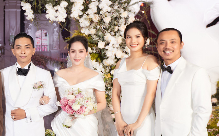 Sao Việt dự đám cưới Khánh Thi - Phan Hiển: Chí Anh sánh đôi cùng vợ trẻ, Đại Nghĩa với diện mạo khác lạ Ảnh 2