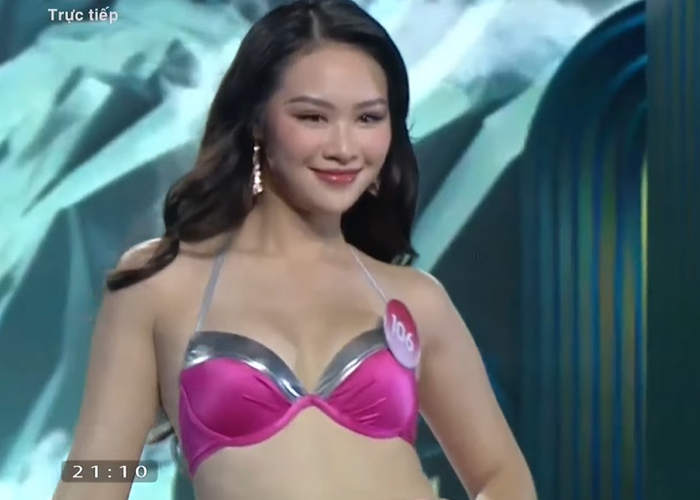 Thí sinh khác thì còn khá 'mũm mĩm', chưa được thon thả.