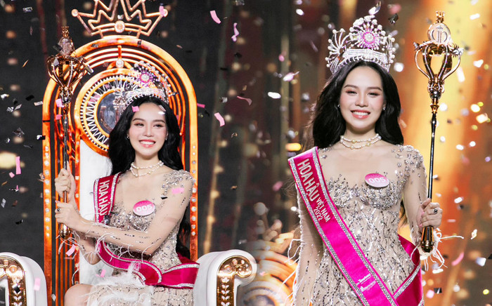 Nhan sắc của Tân Hoa hậu Việt Nam cũng không thể 'gánh' nổi visual của vương miện Hùng ca chim lạc Ảnh 2
