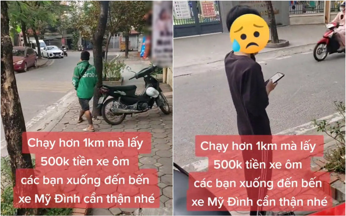 Xôn xao clip tài xế xe ôm ở bến xe chở khách đi hơn 1km đòi 500 nghìn đồng Ảnh 2