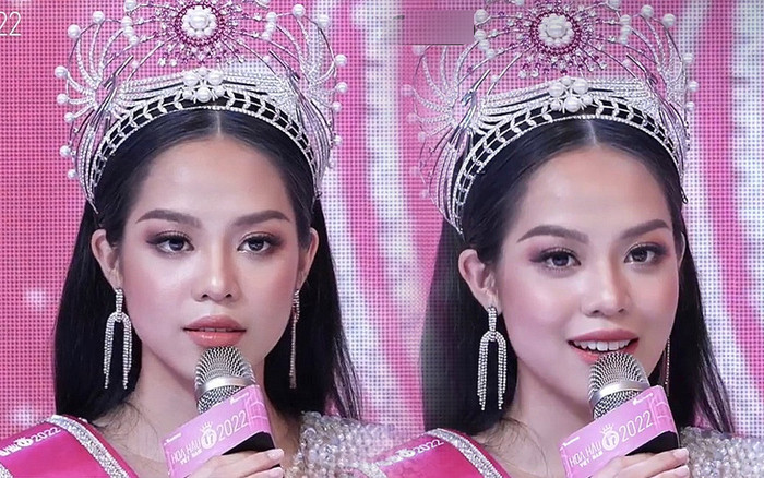 Chưa đăng quang 24 tiếng, Tân hoa hậu Việt Nam 2022 đã 'nuốt mic' xuất thần khi bị hỏi câu khó Ảnh 2